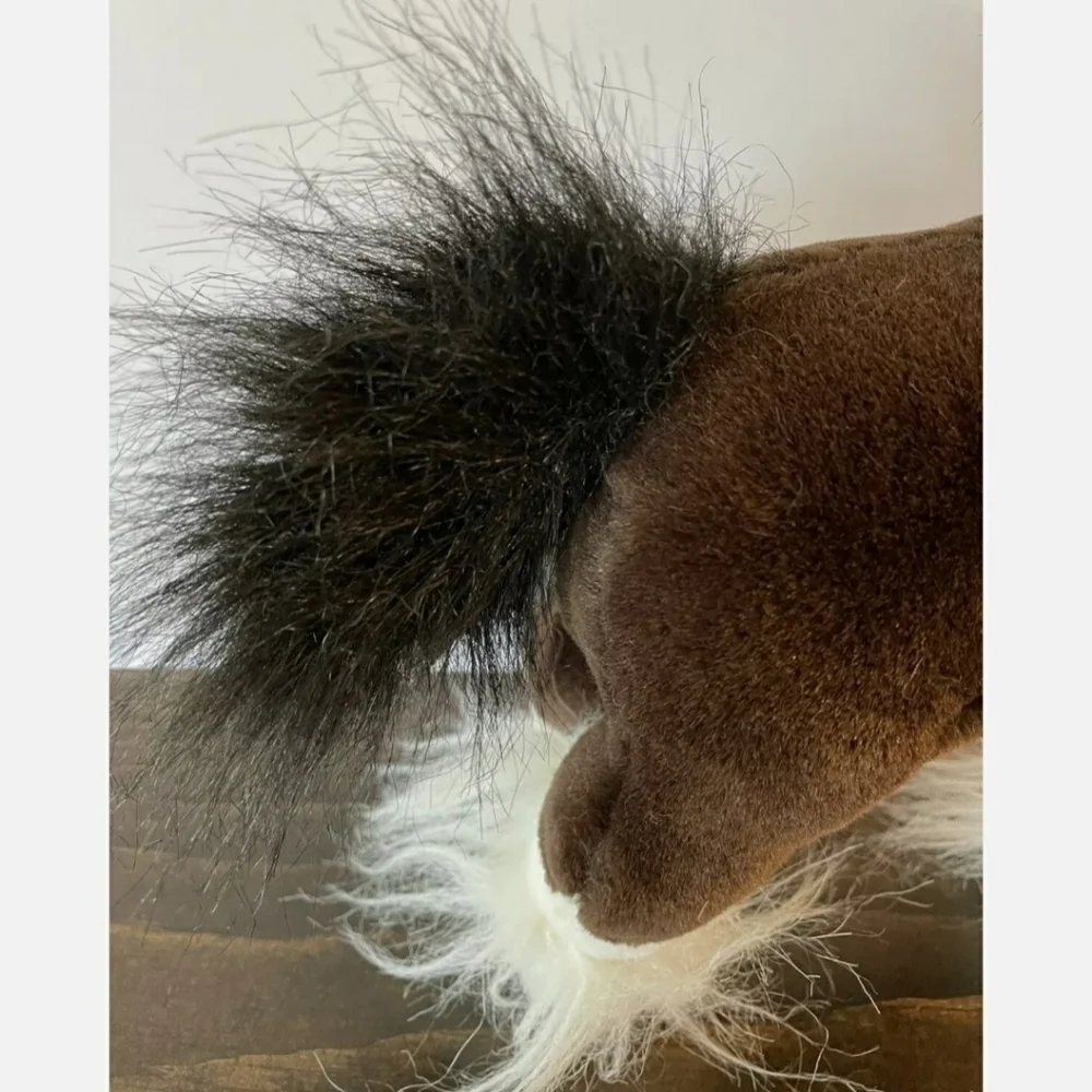 Gund “Dale” Clydesdale Firm Plush Horse Stuffed Animal Realistic Toy Brown White
